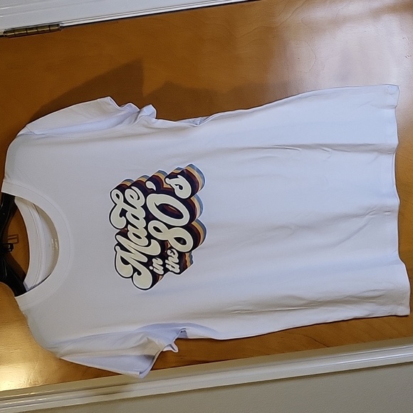 Womens White "Made In The 80's" Short Sleeve T-shirt - Picture 3 of 4